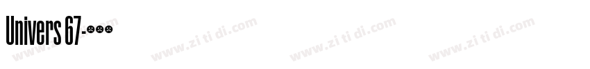Univers 67字体转换